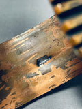 Lee James Important Copper & Sterling Silver Vintage Native American Navajo Bracelet-Nativo Arts