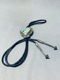 Captivating Vintage Native American Navajo Royston Turquoise Sterling Silver Colossal Bolo-Nativo Arts