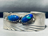 Rob Johnson Vintage Native American Navajo Sterling Silver Bracelet Cuff-Nativo Arts