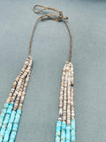 One Of The Finest Vintage Santo Domingo Turquoise Heishi Kewa Necklace-Nativo Arts