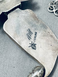 Nelson Morton Magnificent Pilot Mountain Turquoise Sterling Silver Necklace-Nativo Arts