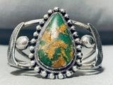 The Best Cerrillos Turquoise Vintage Native American Navajo Sterling Silver Bracelet-Nativo Arts