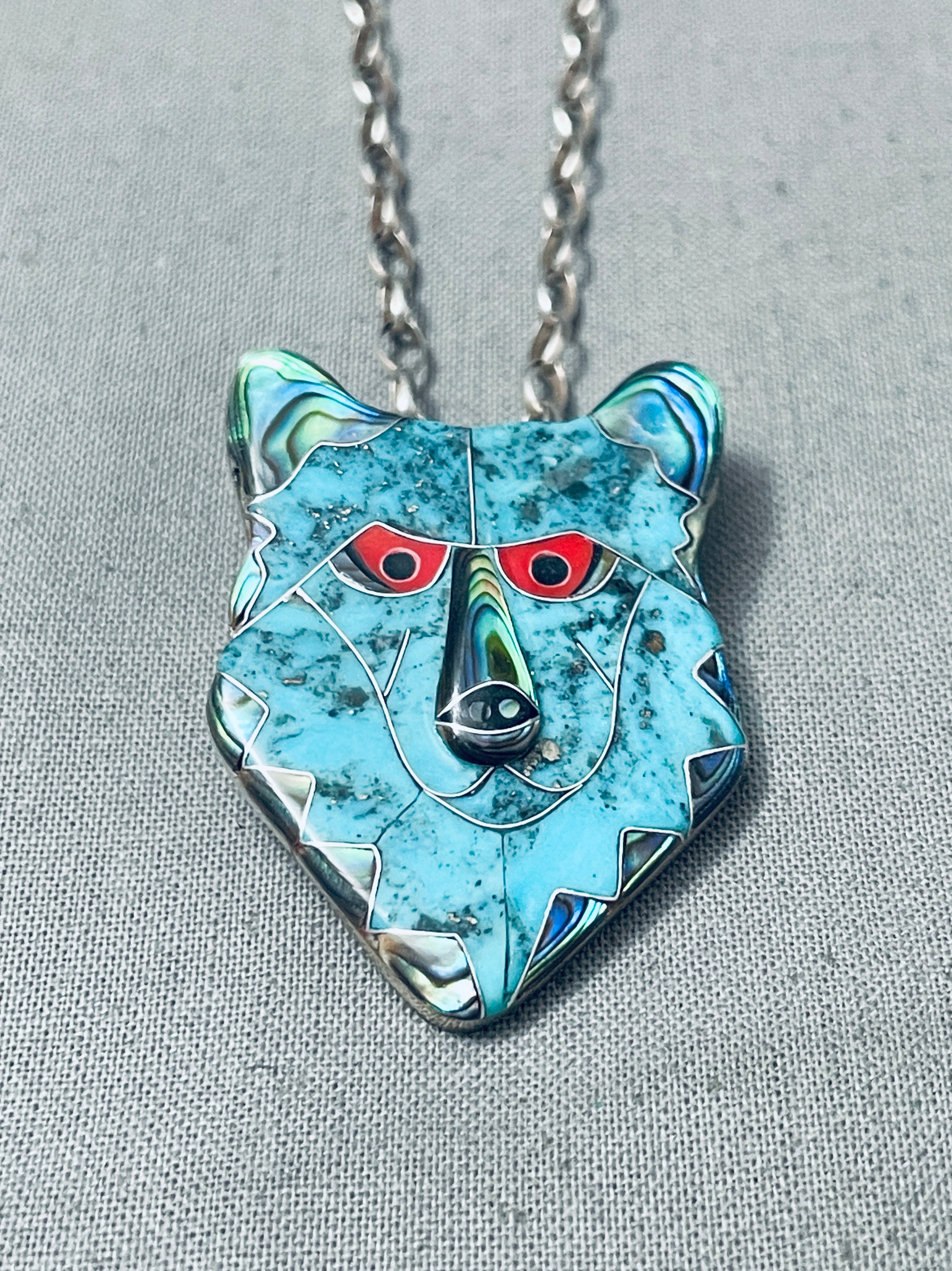 Extremely Rare Vintage Native American Hopi Turquoise Inlay