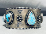 One Of The Most Unique Vintage Native American Navajo Petroglyph Sterling Silver Bracelet-Nativo Arts