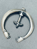 Open Arms Vintage Native American Navajo Wil Begay Sterling Silver Pendant-Nativo Arts