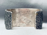 The Best 6 Inch Wrist Vintage Native American Navajo Inlay Sterling Silver Bracelet-Nativo Arts