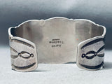 Important Vintage Aaron Toadlena Turquoise Sterling Silver Native American Navajo Bracelet-Nativo Arts