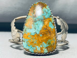 Herb Tsosie Hueg Vintage Native American Navajo Royston Turquoise Sterling Silver Bracelet-Nativo Arts
