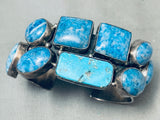 One Of The Best Vintage Southwest Sterling Silver Denim Lapis Bracelet Cuff-Nativo Arts