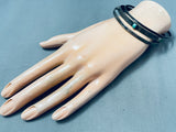 Early 1900s Vintage Native American Navajo Sterling Silver Bangle Bracelets