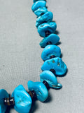 Noteworthy Vintage Native American Navajo Turquoise Sterling Silver Necklace-Nativo Arts