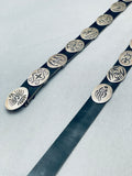 Mind Blowing Vintage Native American Hopi Sterling Silver Concho Belt-Nativo Arts