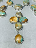 The Best Vintage Native American Navajo Royston Turquoise Sterling Silver Necklace - Grand!-Nativo Arts