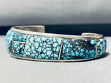 *important* Best Vintage Native American Navajo Lone Mountain Turquoise Sterling Silver Bracelet-Nativo Arts