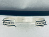 Important Vintage Native American Navajo Golden Hills Turquoise Sterling Silver Bracelet-Nativo Arts