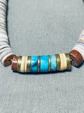 Native American Exceptional Vintage Santo Domingo Bisbee Turquoise Sterling Silver Necklace-Nativo Arts