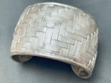 Mosaic Brick Vintage Southwest Sterling Silver Bracelet Cuff-Nativo Arts