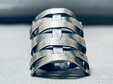 Special Native American Navajo Sterling Silver Basket Weave Ring-Nativo Arts