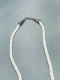Hand Carved Indian Head Vintage Navajo Sterling Silver Necklace Old-Nativo Arts