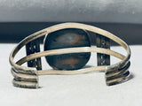 Colossal Vintage Native American Navajo Kingman Turquoise Sterling Silver Bracelet-Nativo Arts