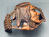 The Best Vintage Navajo Copper Head Detailed Bracelet Cuff-Nativo Arts