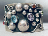 Raindrops Of Sterling Vintage Southwest Topaz Sterling Silver Bracelet-Nativo Arts