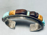 Contemporist Vintage Native American Navajo Ironwood Inlay Sterling Silver Bracelet-Nativo Arts