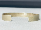 Kokopelli Dancer Vintage Navajo Sterling Silver Geomtric Bracelet-Nativo Arts