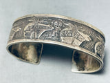 Astounding Vintage Santo Domingo Sterling Silver Signed Bracelet-Nativo Arts