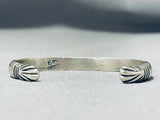 Ev Teller Marvelous Vintage Native American Navajo Sterling Silver Bracelet-Nativo Arts