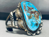 Old Deposit Batch (rare) Vintage Native American Navajo Turquoise Sterling Silver Bracelet-Nativo Arts