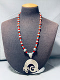 One Of The Best Ever Lizard Vintage Native American Navajo Sterling Silver Necklace-Nativo Arts