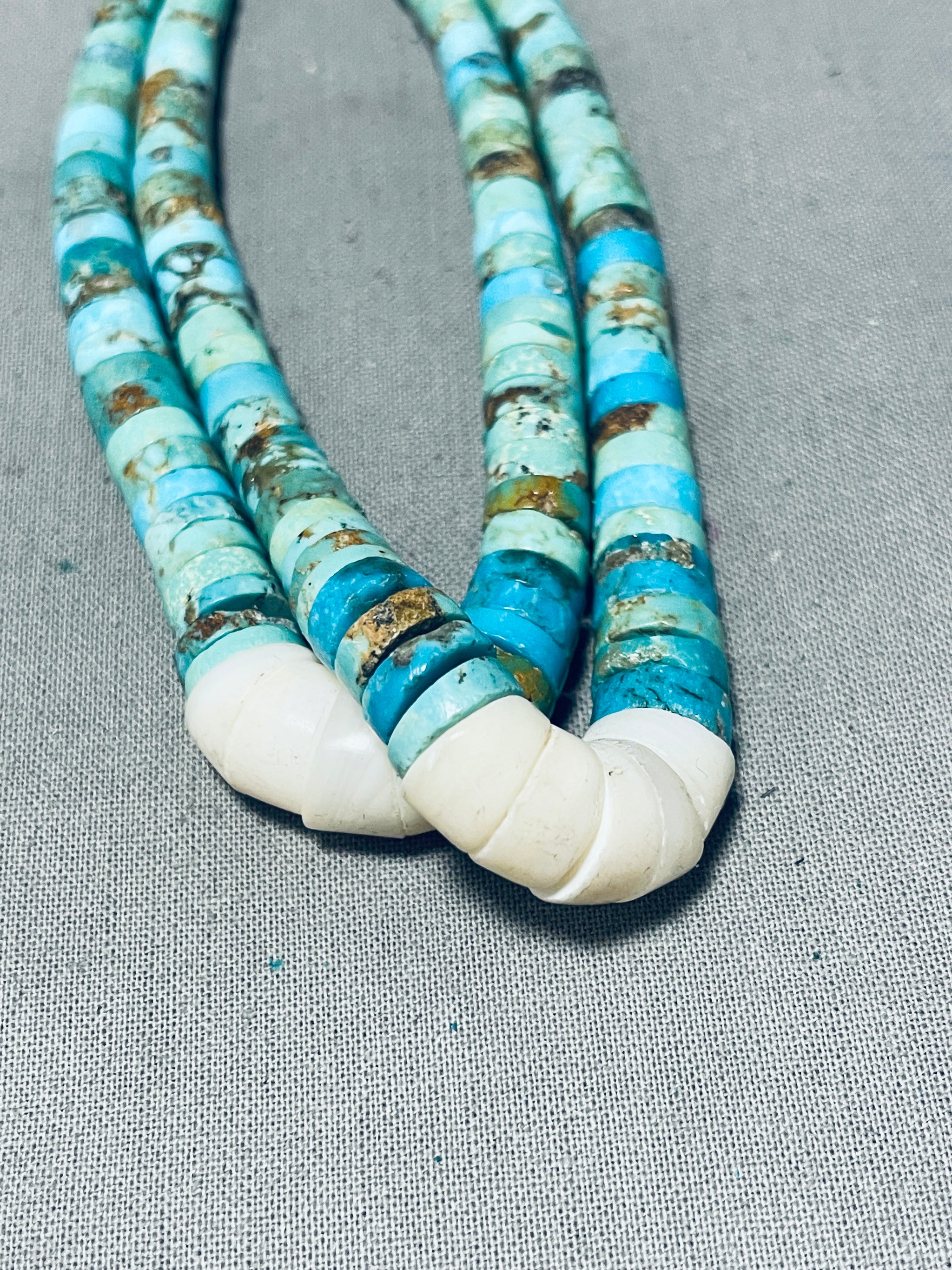 Medicine Man Vintage Native American Navajo Turquoise Heishi Jacla