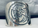 103 Grams Massive Vintage Native American Hopi Sterling Silver Bracelet Cuff-Nativo Arts