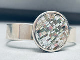 Important Vintage Native American Zuni Colin Coonsis Master Inlay Sterling Silver Bracelet-Nativo Arts