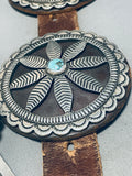 628 Grams Vintage Native American Navajo Turquoise Sterling Silver Concho Belt-Nativo Arts