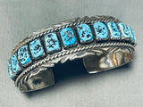 Arny Maloney Vintage Native American Navajo Turquoise Sterling Silver Bracelet-Nativo Arts