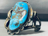 Old Deposit Batch (rare) Vintage Native American Navajo Turquoise Sterling Silver Bracelet-Nativo Arts