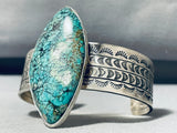 Eminent Native American Navajo Spiderweb Turquoise Sterling Silver Immense Bracelet-Nativo Arts