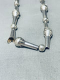 One Of The Most Unique Ever Vintage Native American Navajo Sterlingsilver Squash Necklace-Nativo Arts