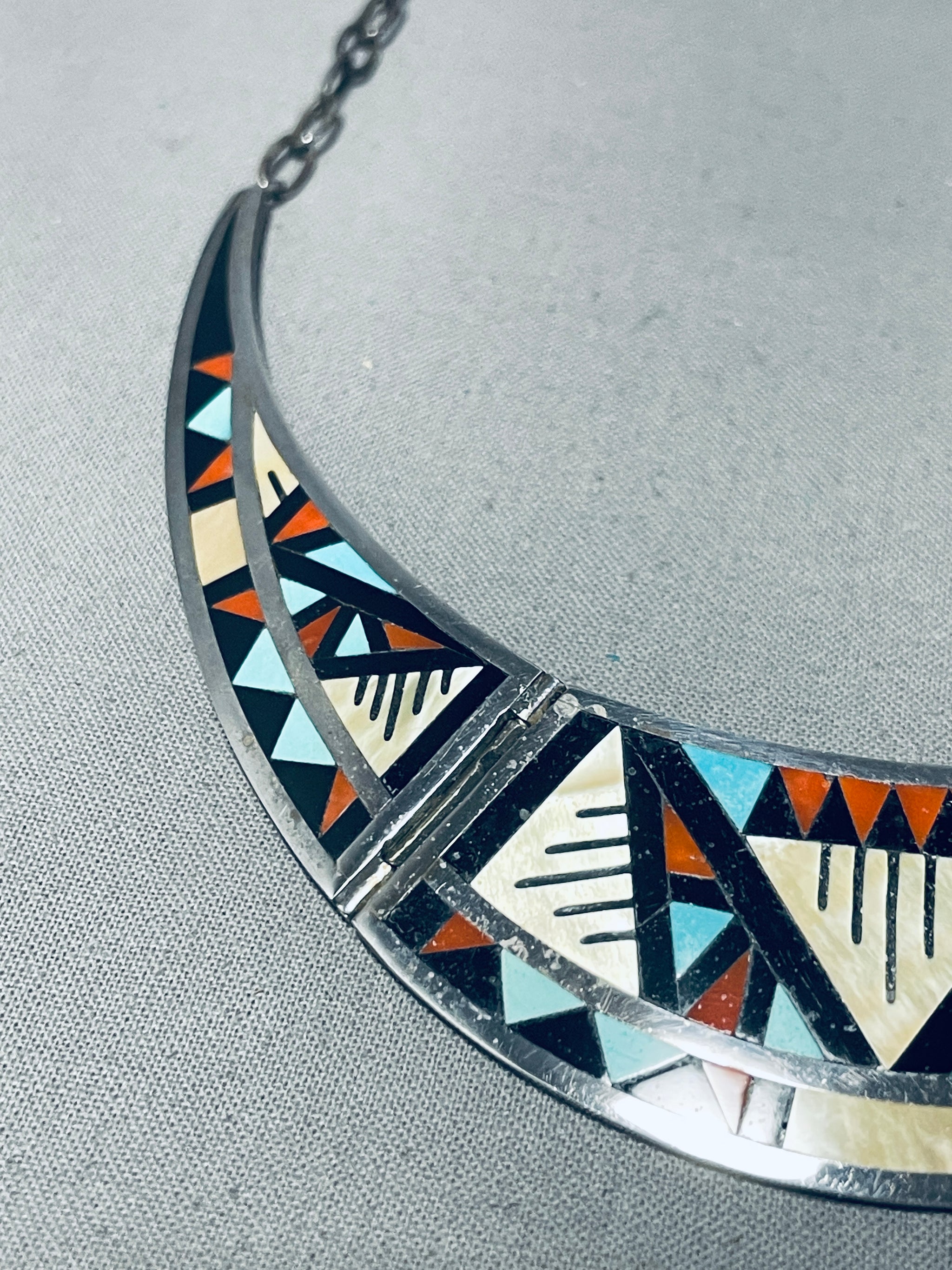 Marylita Boone! Vintage Native American Zuni Inlay Turquoise