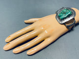 Gasp! Vintage Native American Navajo Royston Turquoise Sterling Silver Bracelet-Nativo Arts
