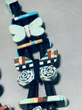Native American Most Gorgeous Santo Domingo Turquoise Inlay Sterling Silver Necklace-Nativo Arts