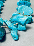 212 Gram Vintage Navajo Turquoise Nugget Heishi Necklace-Nativo Arts