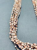 One Of The Most Unique Vintage Santo Domingo Heishi Shell Necklace Old-Nativo Arts