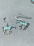 Intricate Horses Vintage Southwest Sterling Silver Turquoise Necklace-Nativo Arts