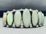 Stunning Vintage Native American Navajo 7 Royston Turquoise Sterling Silver Bracelet-Nativo Arts