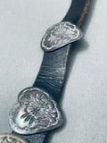 Viv Jones Vintage Native American Navajo Sterling Silver Heart Concho Belt-Nativo Arts