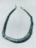Breathtaking Vintage Native American Santo Domingo Sterling Silver Necklace