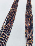 One Of The Best Vintage Santo Domingo Brown Heishi Necklace Old-Nativo Arts